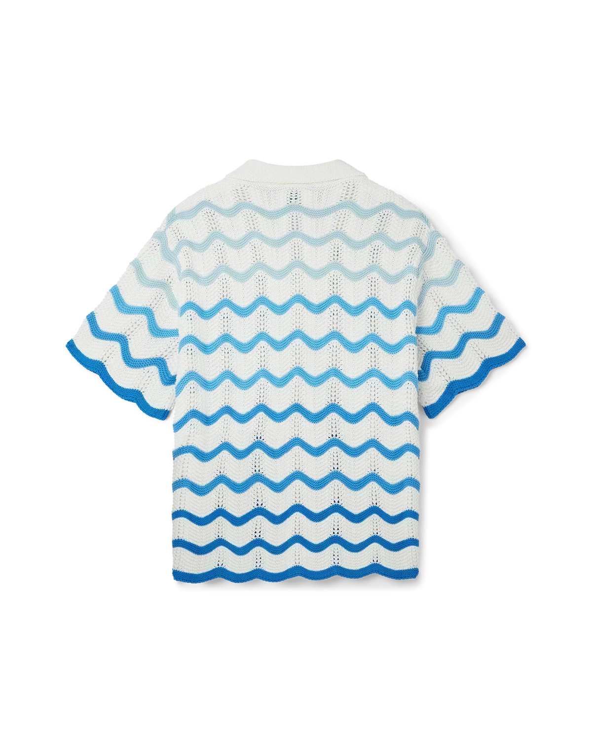 Wavy Gradient Crochet Shirt - casablanca (2)