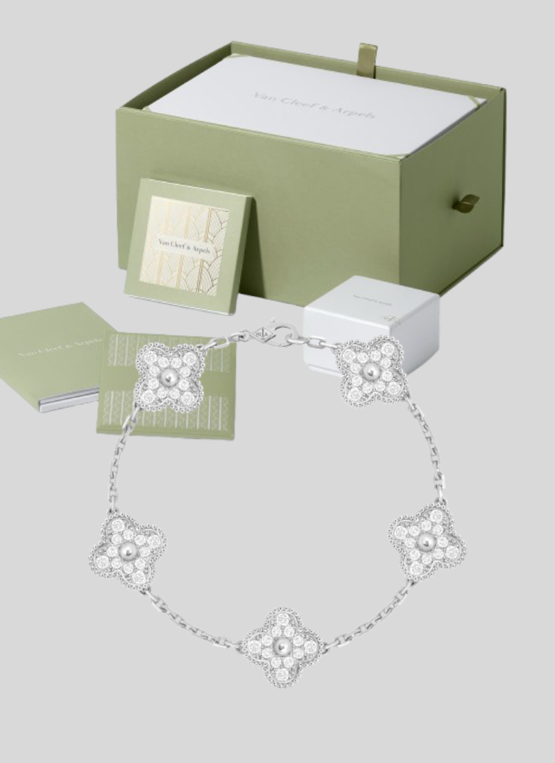 Bracelet V/C Silver&Diamond