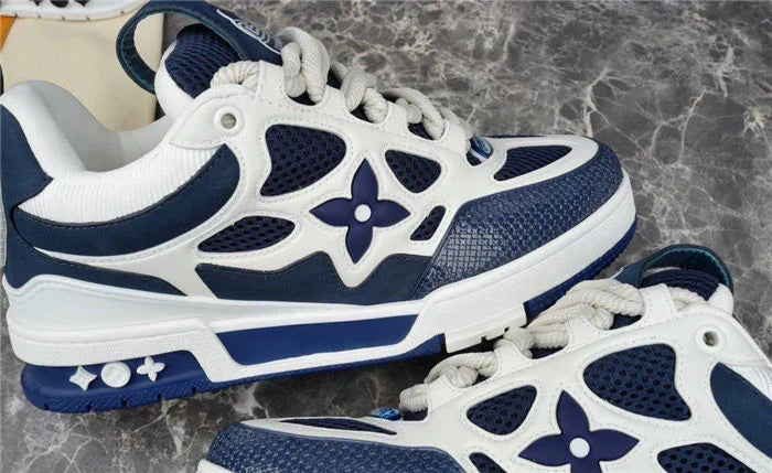 LOUIS VUITTON SKATE SNEAKER MARINE ET BLANC