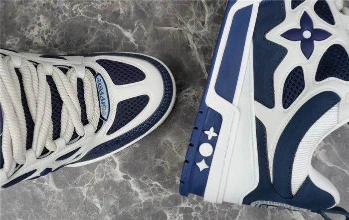 LOUIS VUITTON SKATE SNEAKER MARINE ET BLANC