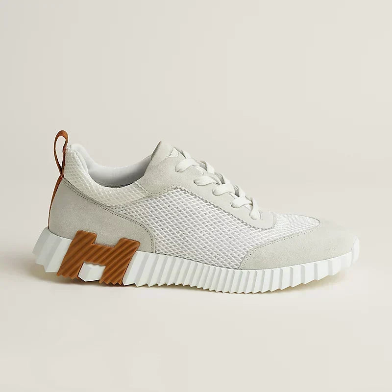 Hermès Bouncing blanc/maron/noir